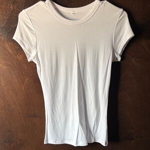 Amazon Women's White Short Sleeve Tee